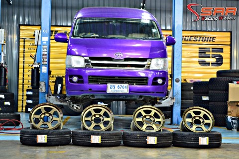 TE37X ขอบ16 ใส่รถตู้แบบไม่ยื่น
