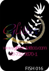 แบบลายปลา ขนาด 7 x 9.5 cm.