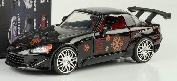 พรีออเดอร์ Jada โมเดลรถ โมเดลรถยนต์ ฟาส "Fast" Johnny`S Honda S2000 Black สเกล 1:24