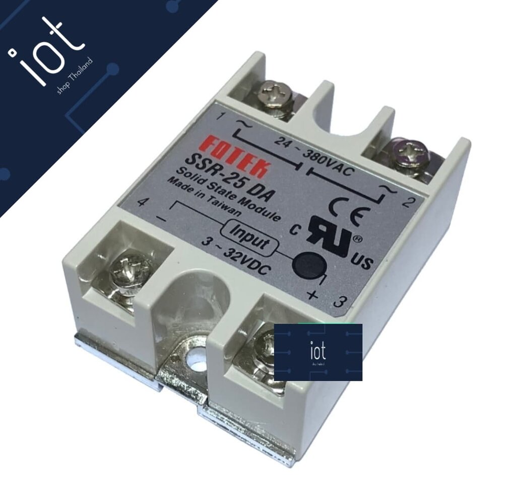 Solid State Relay SSR-25DA Input 3-32VDC Output 24-380VAC