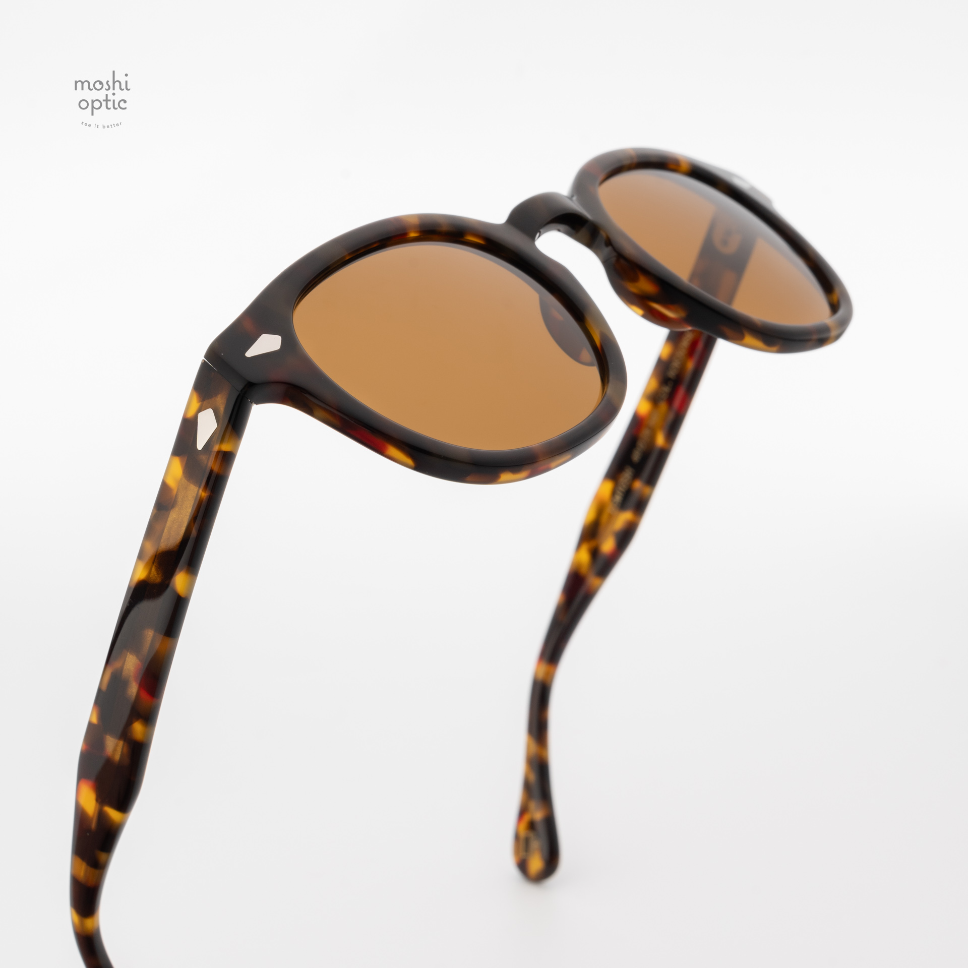 แว่นกันแดด Moscot Sun Lemtosh Tortoise Cosmitan Brown