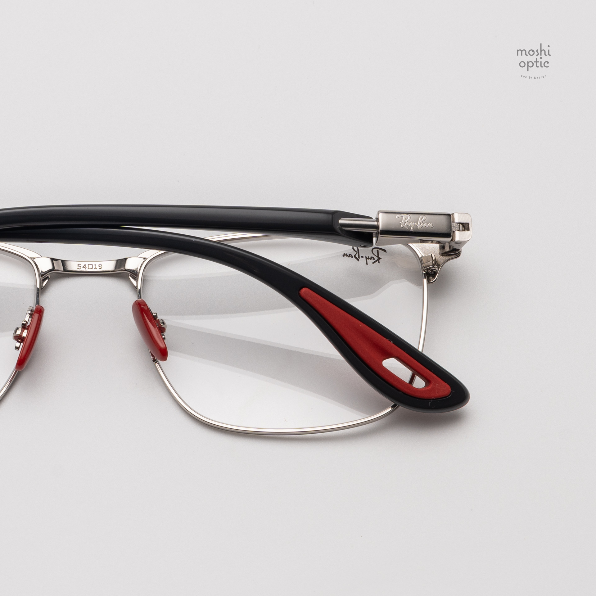 Ray-Ban Ferrari Collection RX6621M F131 Matte Silver on Silver