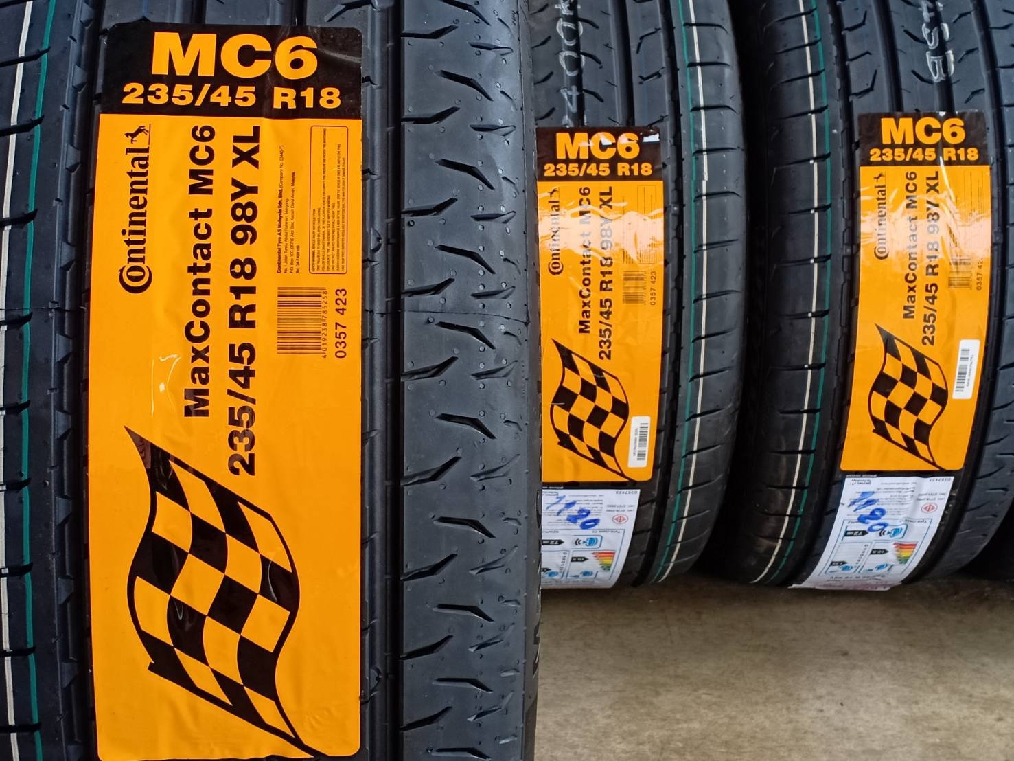 CONTINENTAL 235/45R18 CONTACT MC6 98Y XL MADE IN MALAYSIA