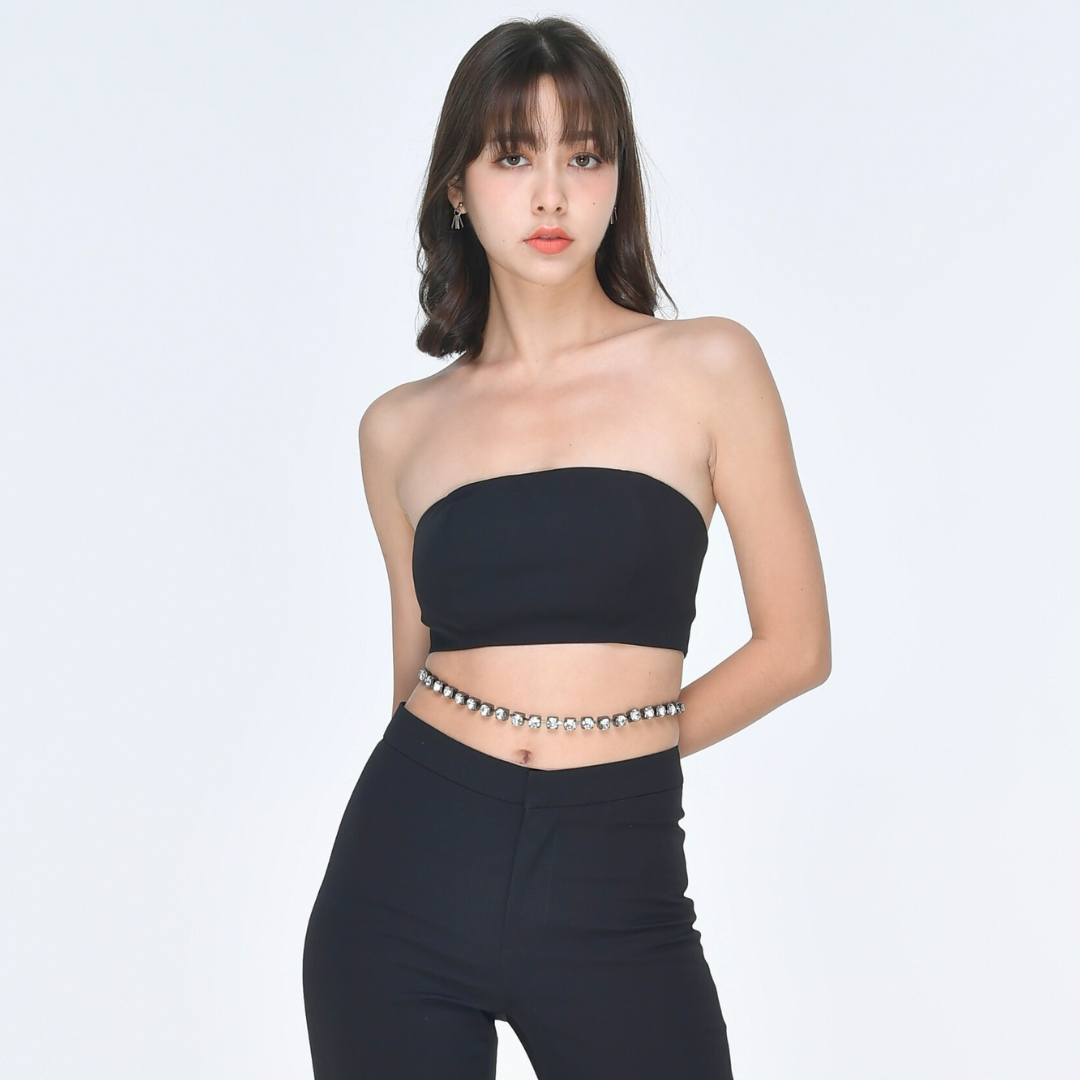 Lism S-028 Luxe Minimal Tube Top เสื้อครอปเกาะอก