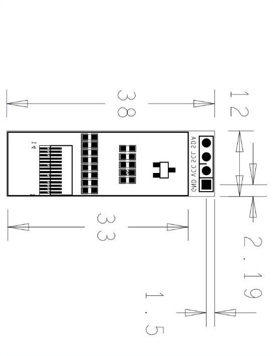 OLED Display Module 0.91" SSD1306 12832 I2C IIC Serial