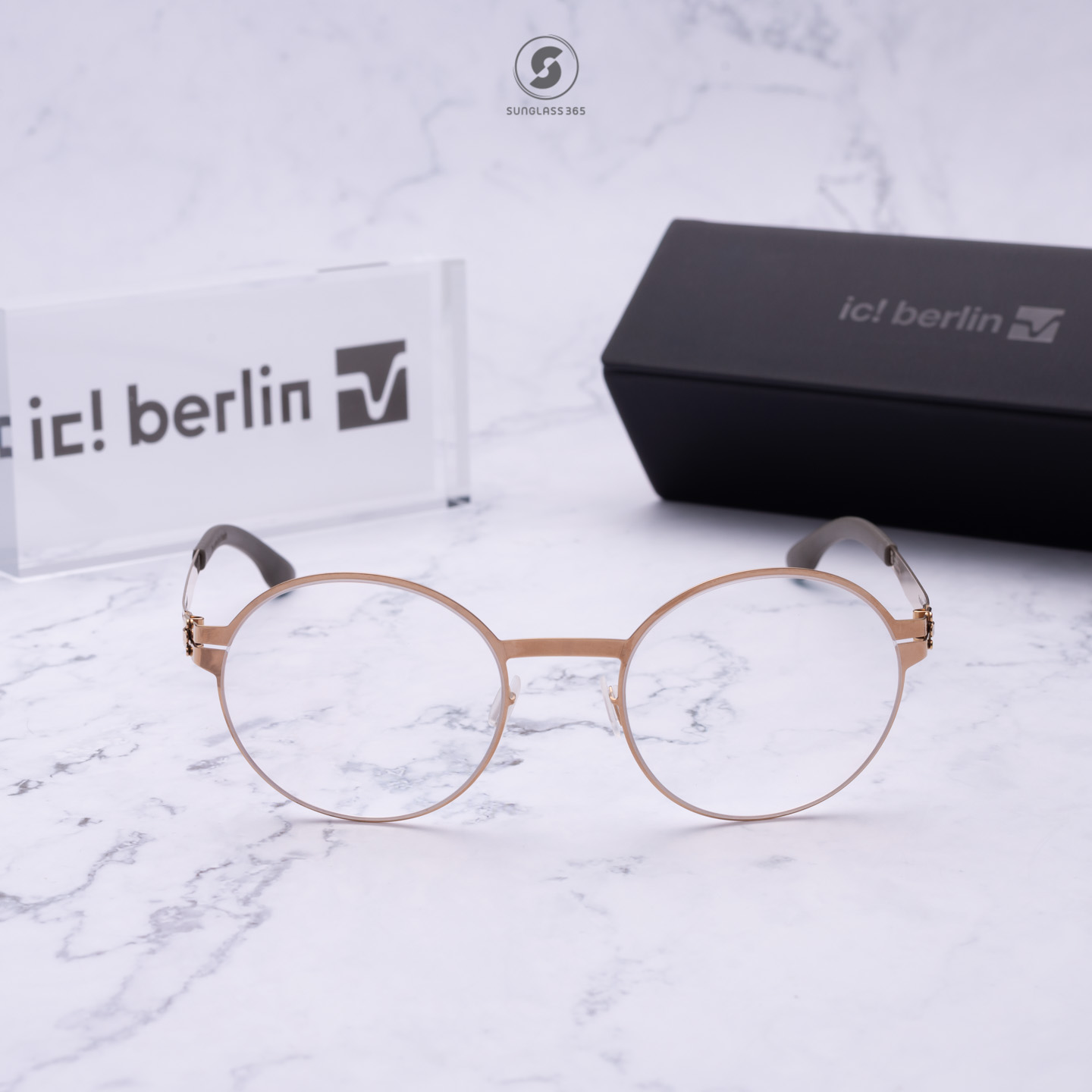 กรอบแว่น IC BERLIN Priscila W. Rose Gold
