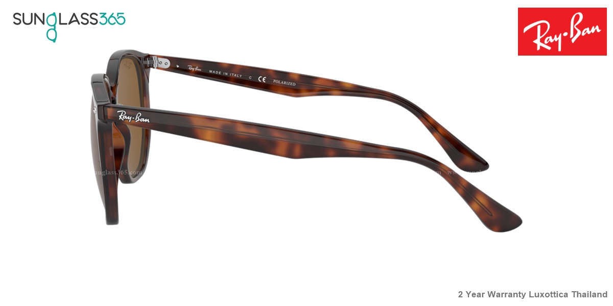 Ray Ban RB4306F Hexagonal 710/83 Brown Polarized