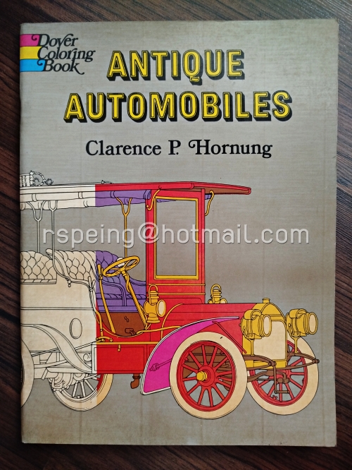 1971 Dover Coloring Book Antique Automobiles