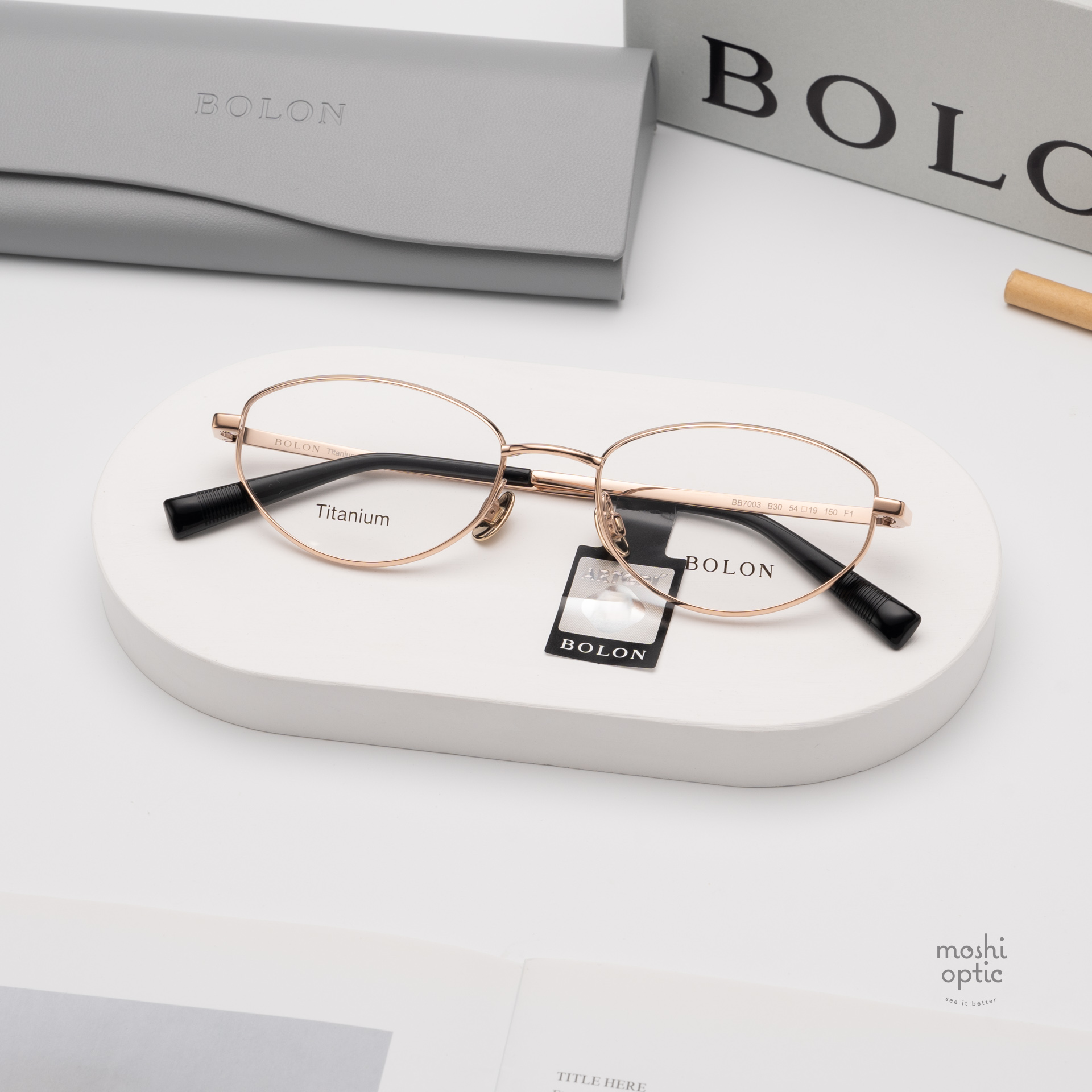 แว่นสายตา BOLON รุ่น GIZA BB7003 B30 Rose Gold