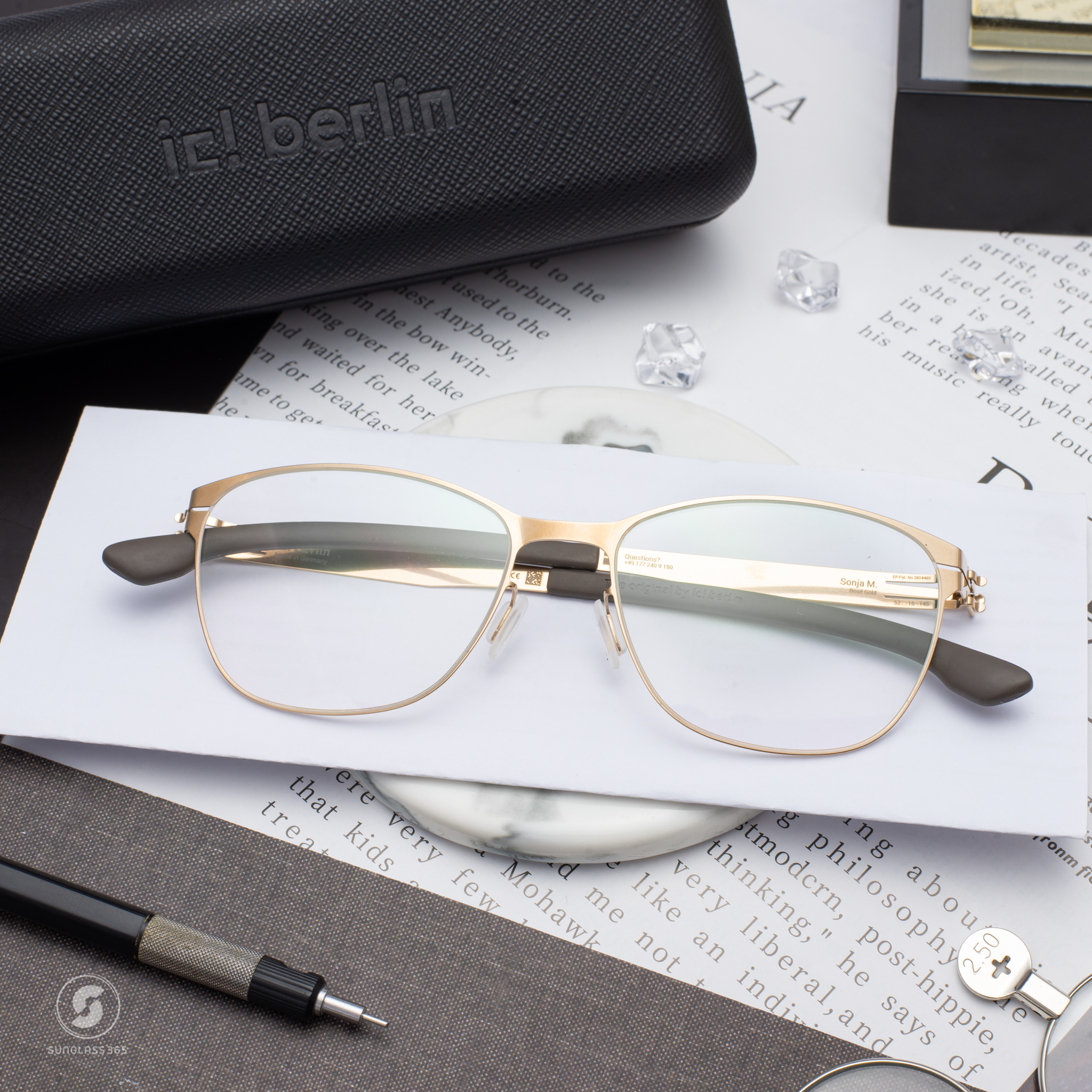 กรอบแว่น IC BERLIN Sonja Rose-Gold