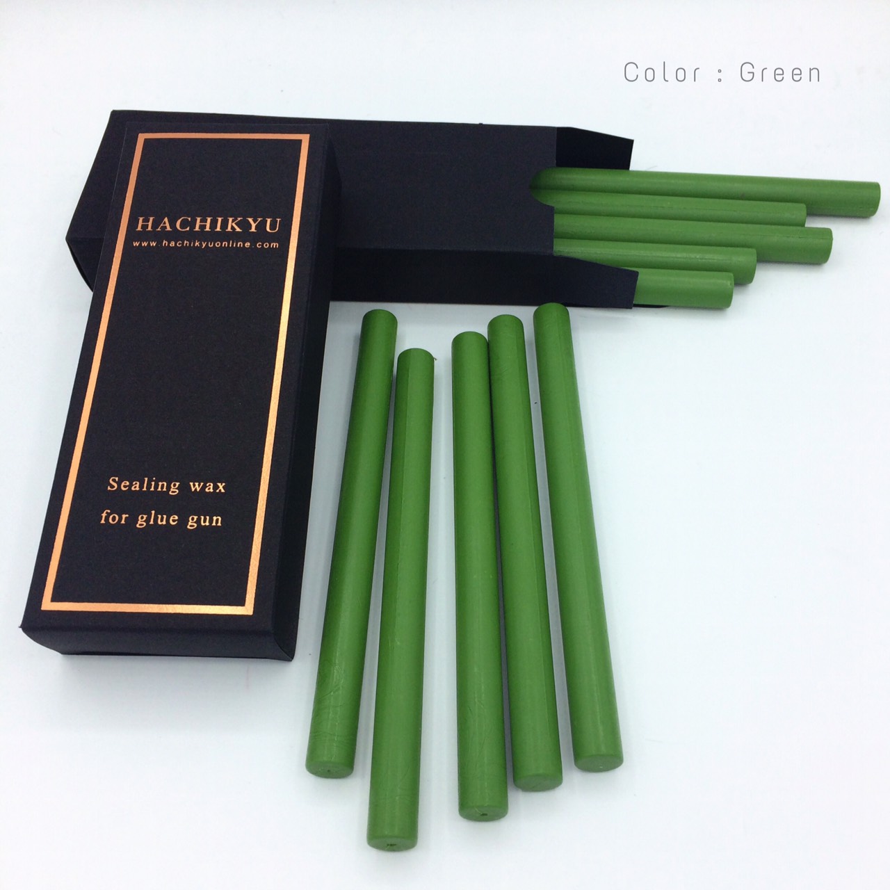 Green gun wax (10 sticks) free 2 sticks