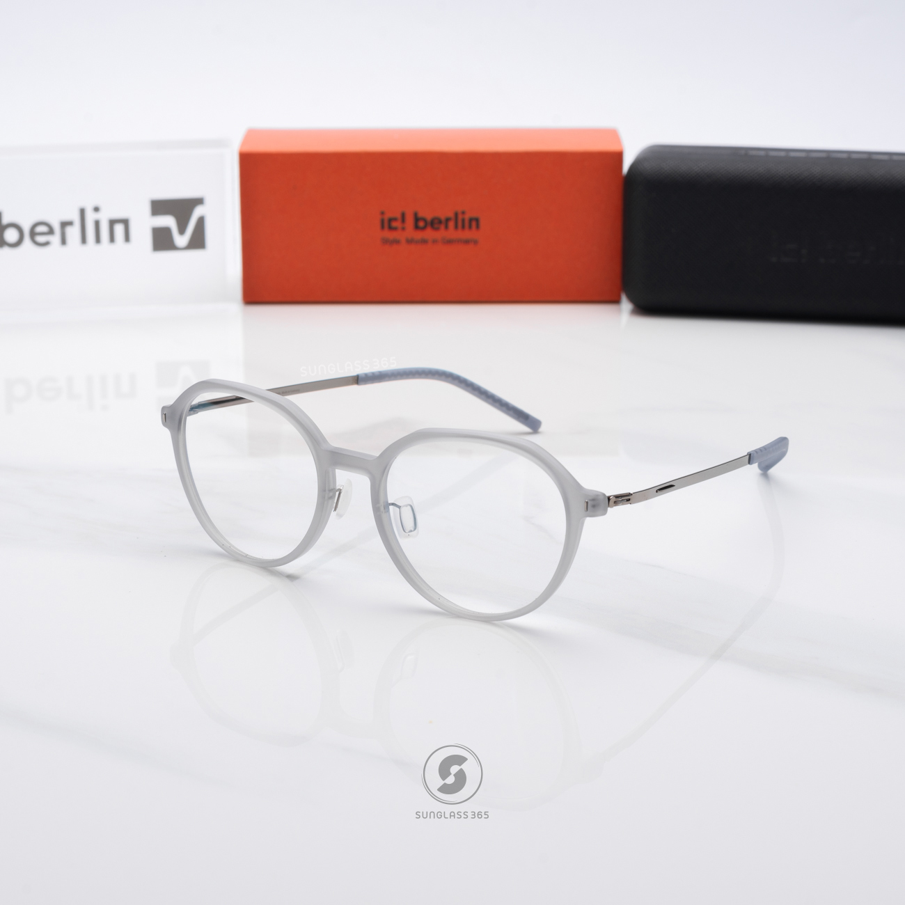 กรอบแว่น IC BERLIN Enshi Sky Grey HD Matte