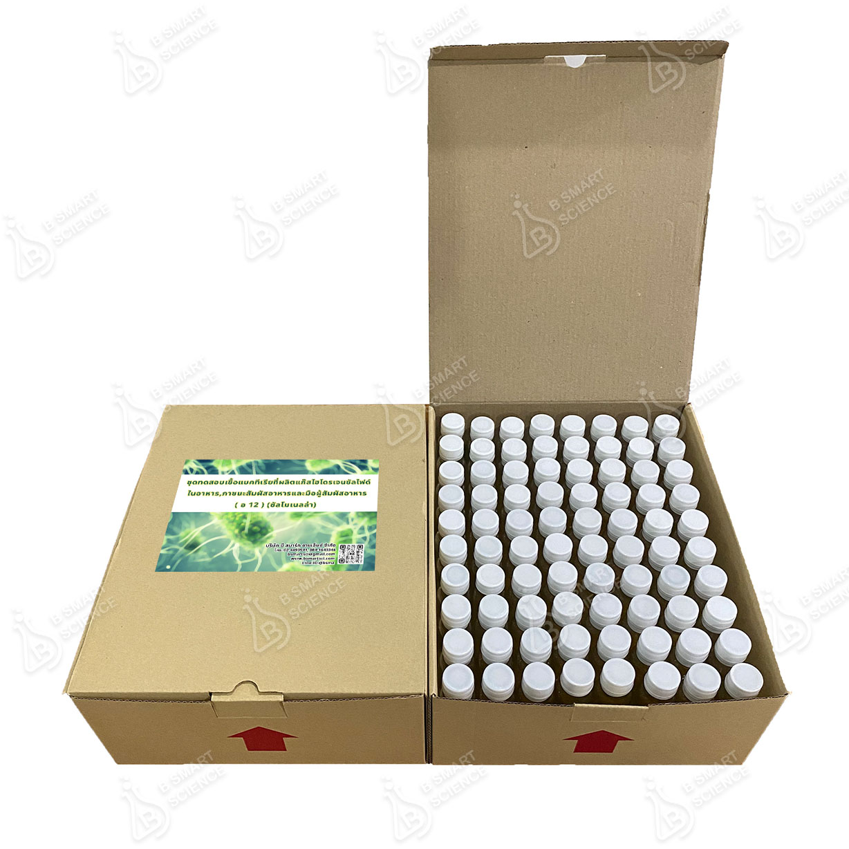 ชุดทดสอบเชื้อแบคทีเรียที่ผลิตแก๊สไฮโดรเจนซัลไฟด์ในอาหาร,ภาชนะสัมผัสอาหารและมือ อ.12 (ซัลโมเนลล่า)