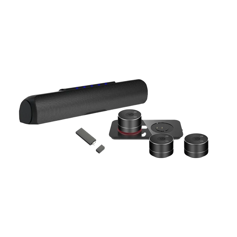 HOSHI SBar-SM210X | กล้องประชุมวีดีโอคอนเฟอเรนซ์ All-in-One พร้อมลำโพง & ไมโครโฟนไร้สาย ใช้กับ Zoom/Teams