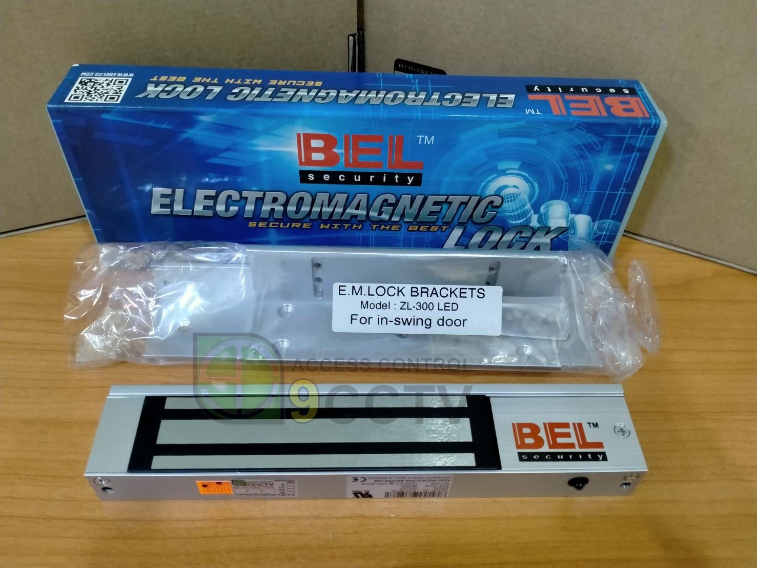 Magnetic lock 300 lbs. (มี LED แสดงสถานะ) + LZ Bracket ยี่ห้อ BEL