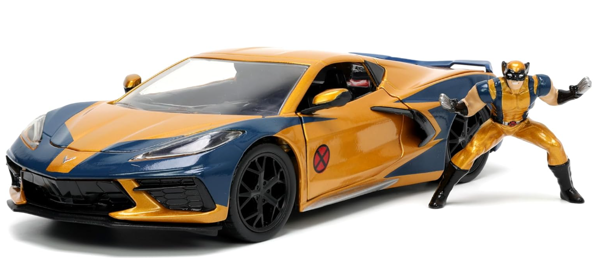 พรีออเดอร์ Jada โมเดลรถ โมเดลรถยนต์ Marvel Wolverine X-Men 2020 Chevy & โมเดล Wolverine