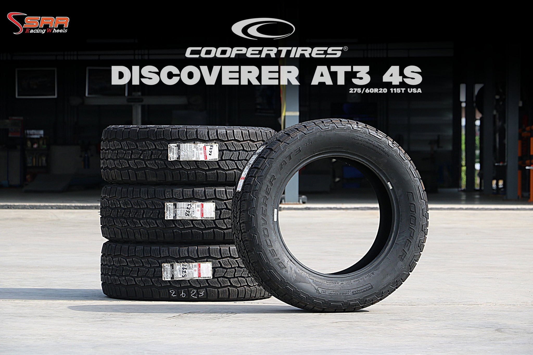 COOPER DISCOVERER AT3 4S ขนาด 270/60R20 ปี22 ราคาเส้นละ 6900 เท่านั้น