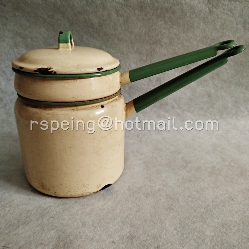 หม้อตุ๋นสองชั้น (Double Boiler / Bain Marie) เคลือบอีนาเมล KOCKUMS Sweden