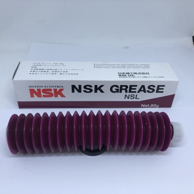 จาระบี GREASR NSK NSL จาระบีชนิดพิเศษ ใช้ในอุตสาหกรรมึถณภาพสูง ทนความร้อนต่ำ อเนกประสงค์ ซิลิโคน ทองแดง FOOD GRADE