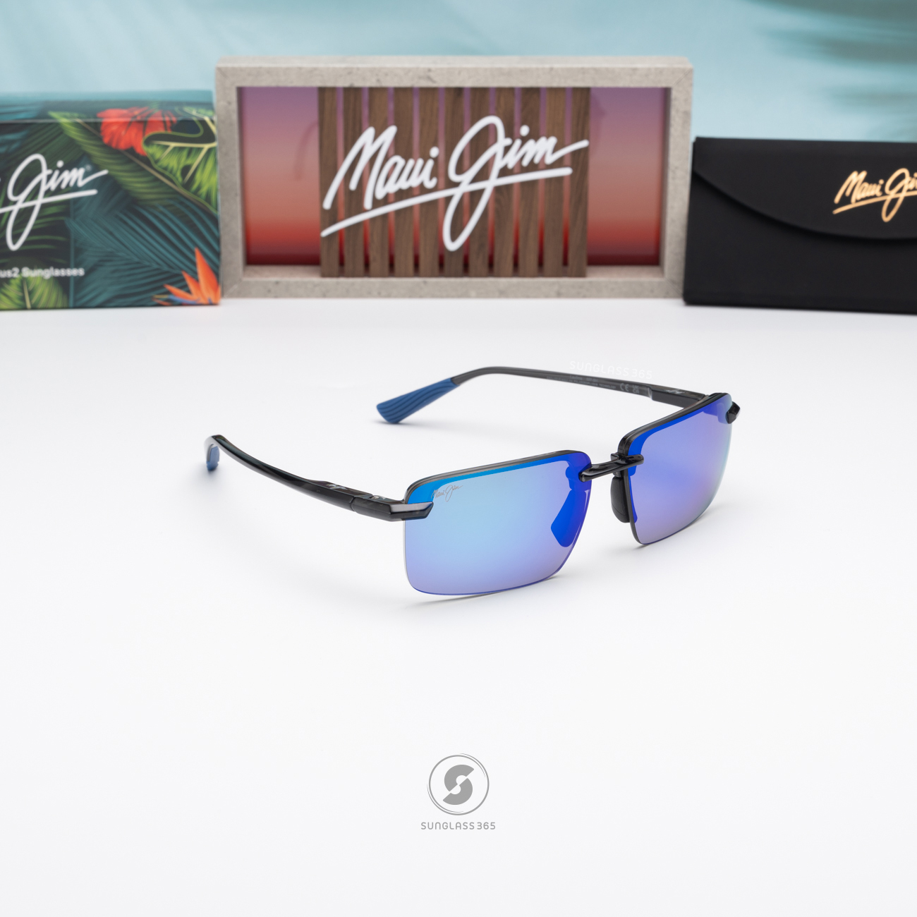 แว่นกันแดด Maui Jim LAULIMA MJ B626S 14 Blue Hawaii