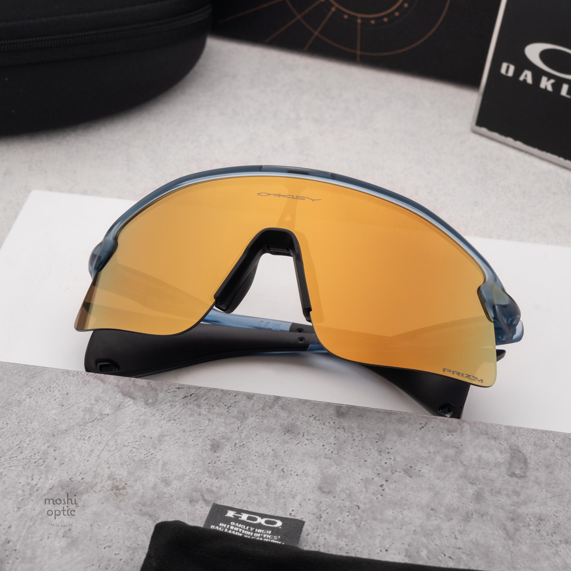 OAKLEY STUNT DEVIL S OO9518-05 Matte Transpanret Abyss Prizm 24K