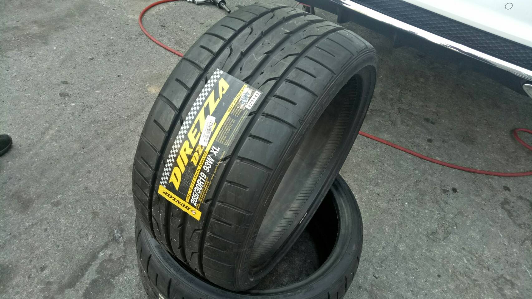 ยางใหม่ DUNLOP DZ102 265/30-19 ใหม่ ค้างปี ราคาพิเศษ