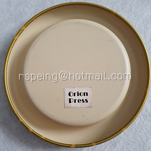 จานรองแก้วอลูมิเนียม American Police สีทองลายดาว ของ Orion Press