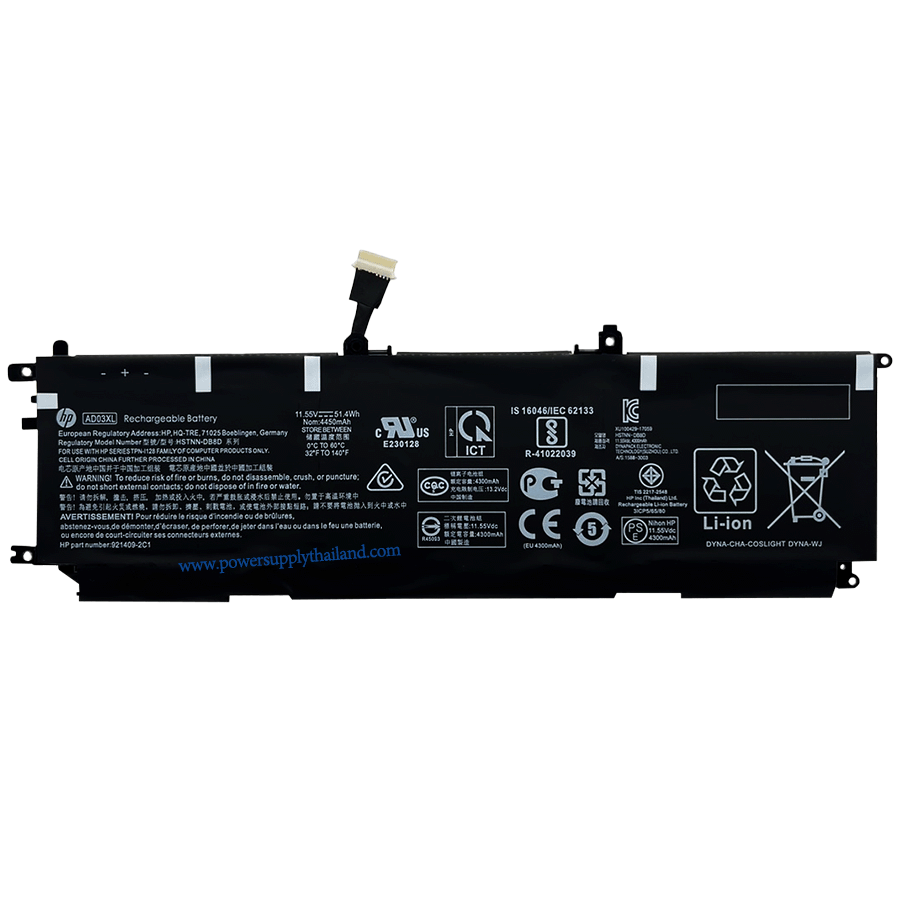 Battery HP ENVY 13-AD150TX Original ราคา พิเศษ AD03XL แบตเตอรี่ โน๊ตบุ๊ค HP ENVY 13-AD Series AD03XL 921439-855 ลดราคาพิเศษ