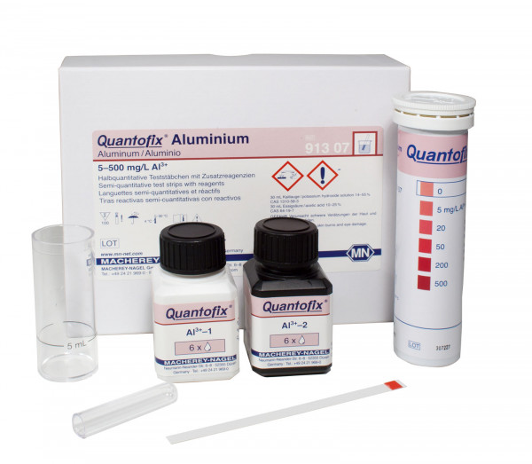 QUANTOFIX® Aluminium test strips 91307 กระดาษทดสอบอะลูมิเนียม