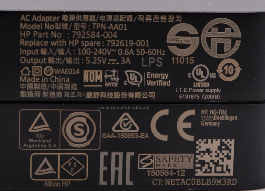 สายชาร์จ โน๊ตบุ๊ค HP TPN-AA01 15.75W USB Tye-C ราคาพิเศษ Adapter HP 15.75W ตรงรุ่น ตรงสเปค