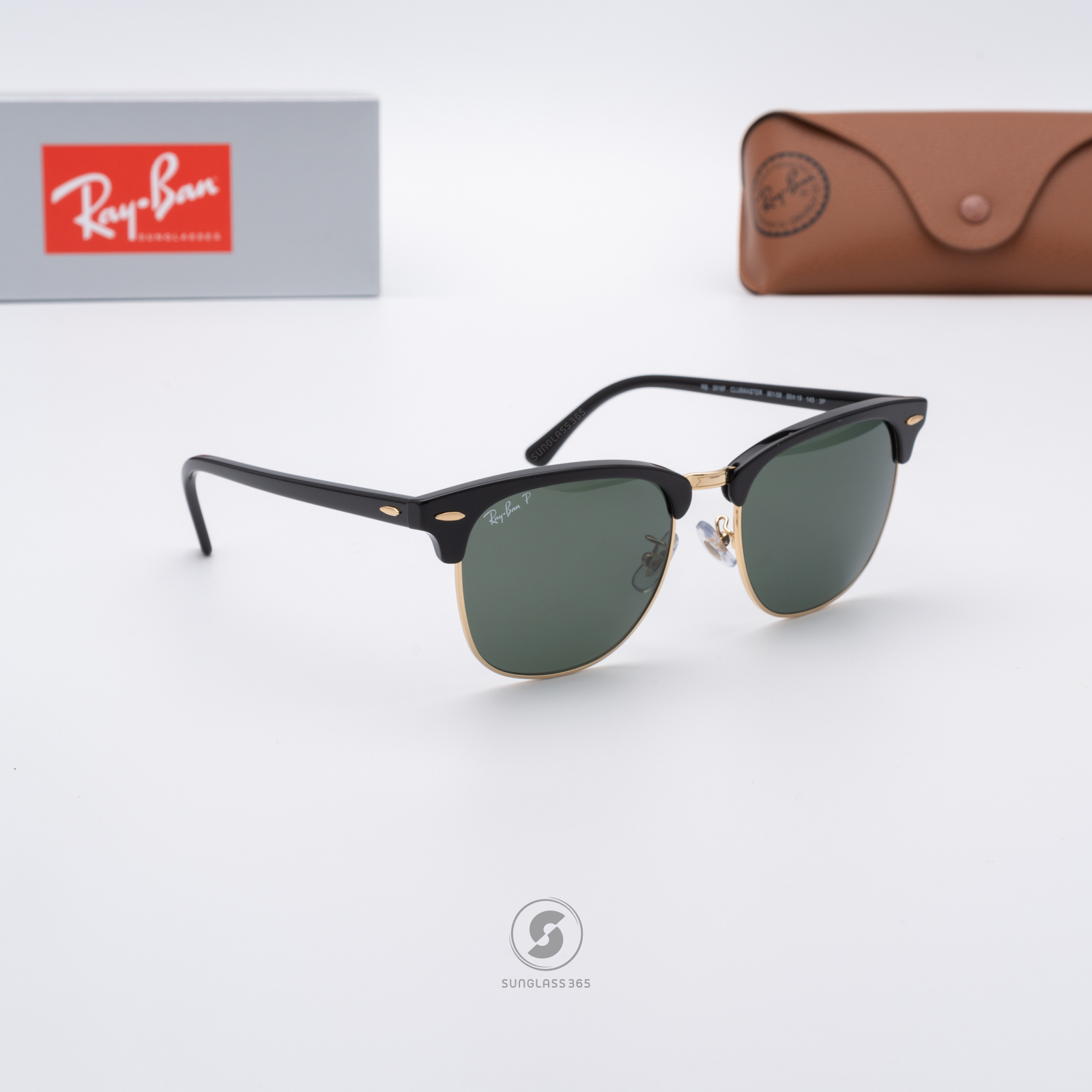 Ray Ban RB3016F 901/58 Clubmaster Polarized lenses