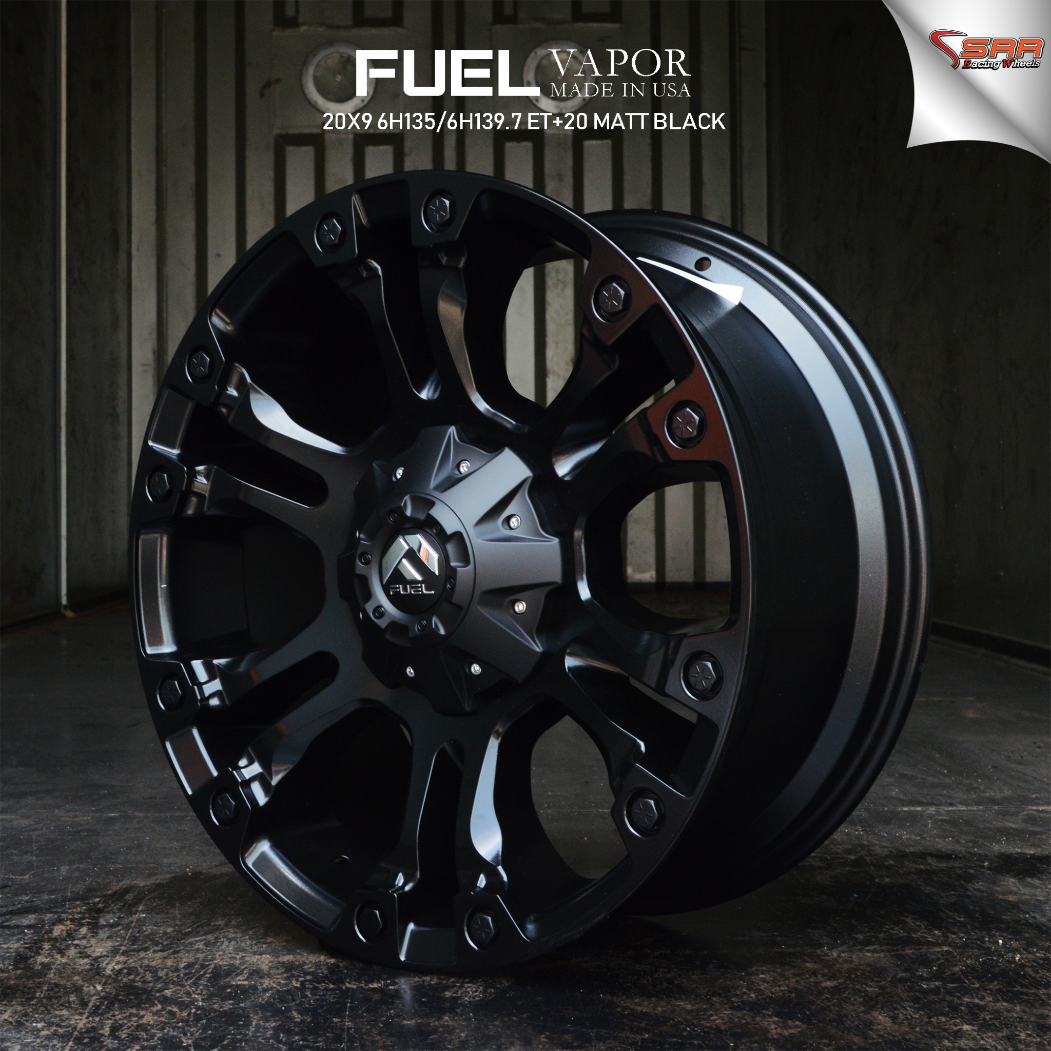 ล้อแท้ FUEL VAPOR 20พร้อมยาง BF KO2 275/55-20 ชุด 79900 ปกติ 120000 บาท