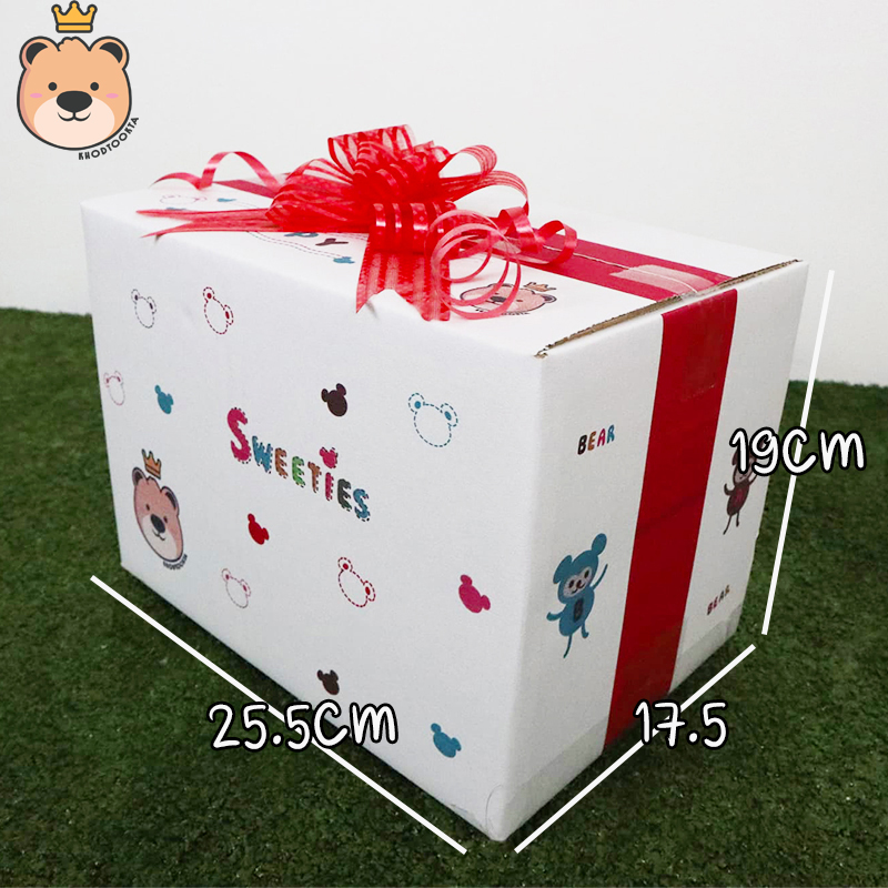 กล่อง ของขวัญ เซอร์ไพร์แฟน พร้อม เม็ดโฟม + ช่อดอกไม้ มีกล่องให้เลือก 7 แบบ