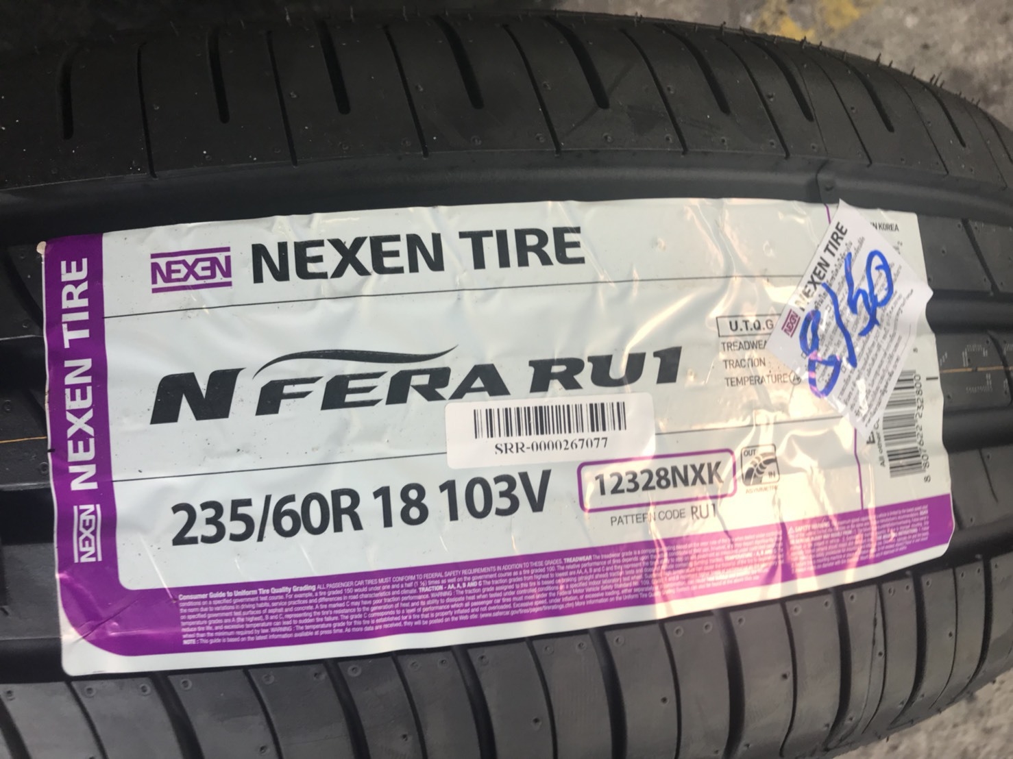 NEXEN RU1 235-60-18 เส้น 4500 ปี18
