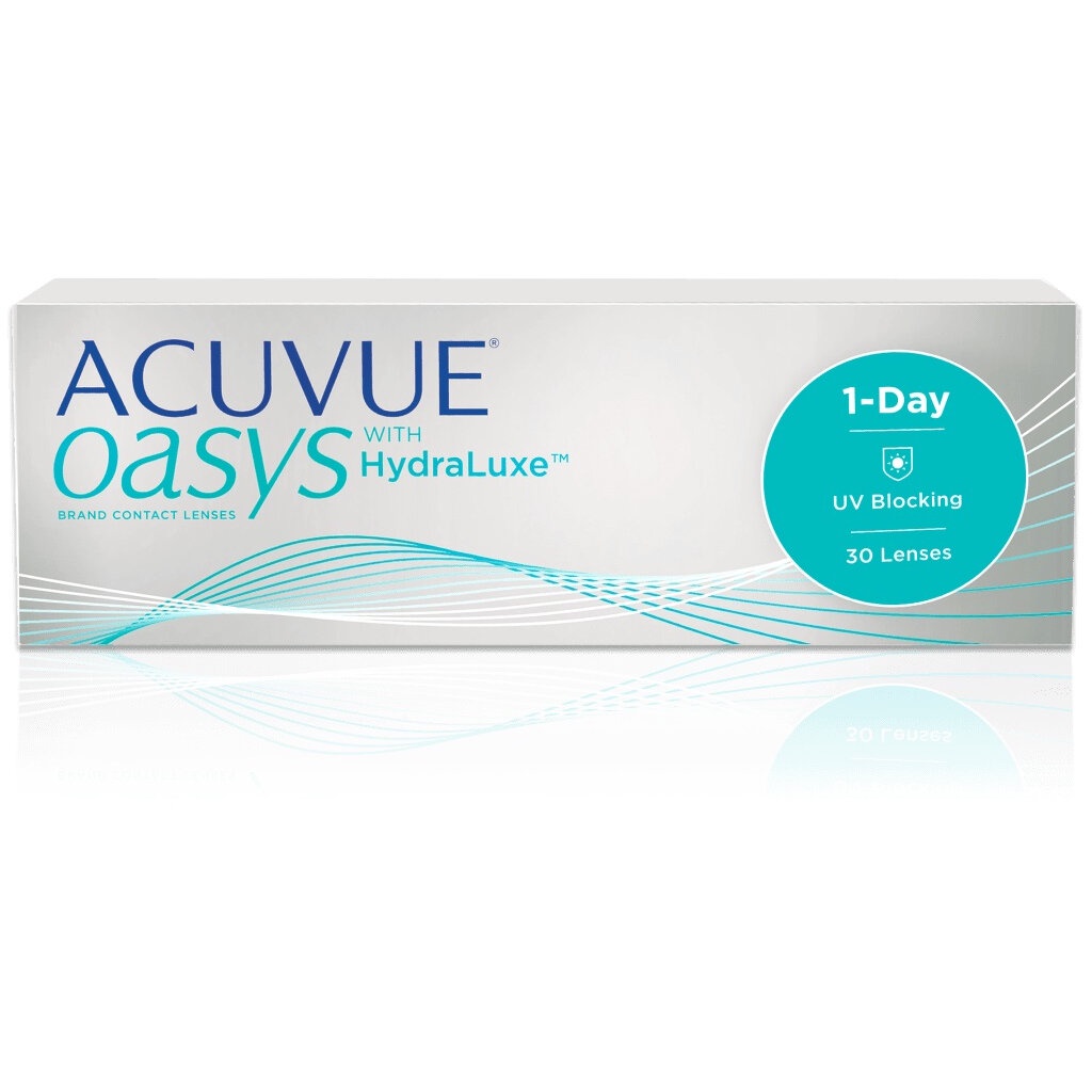 คอนแทคเลนส์ Acuvue Oasys 1 Day *Base curve 8.5* คอนแทคเลนส์รายวัน - แบบใส 1 กล่อง 15 คู่