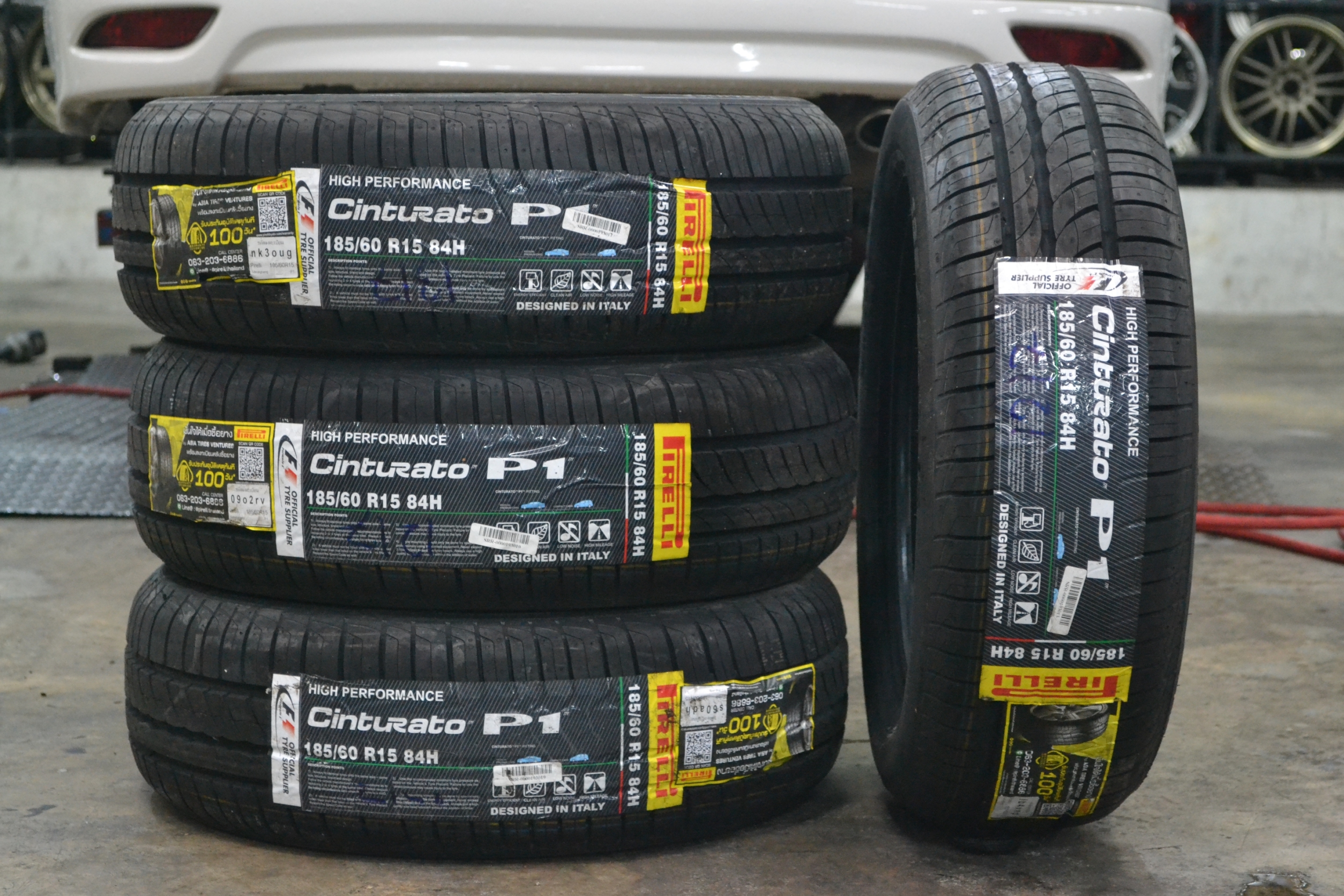 ยางใส่วีออส PIRELLI Cinturato P1 185/60R15ซื้อ2แถม2