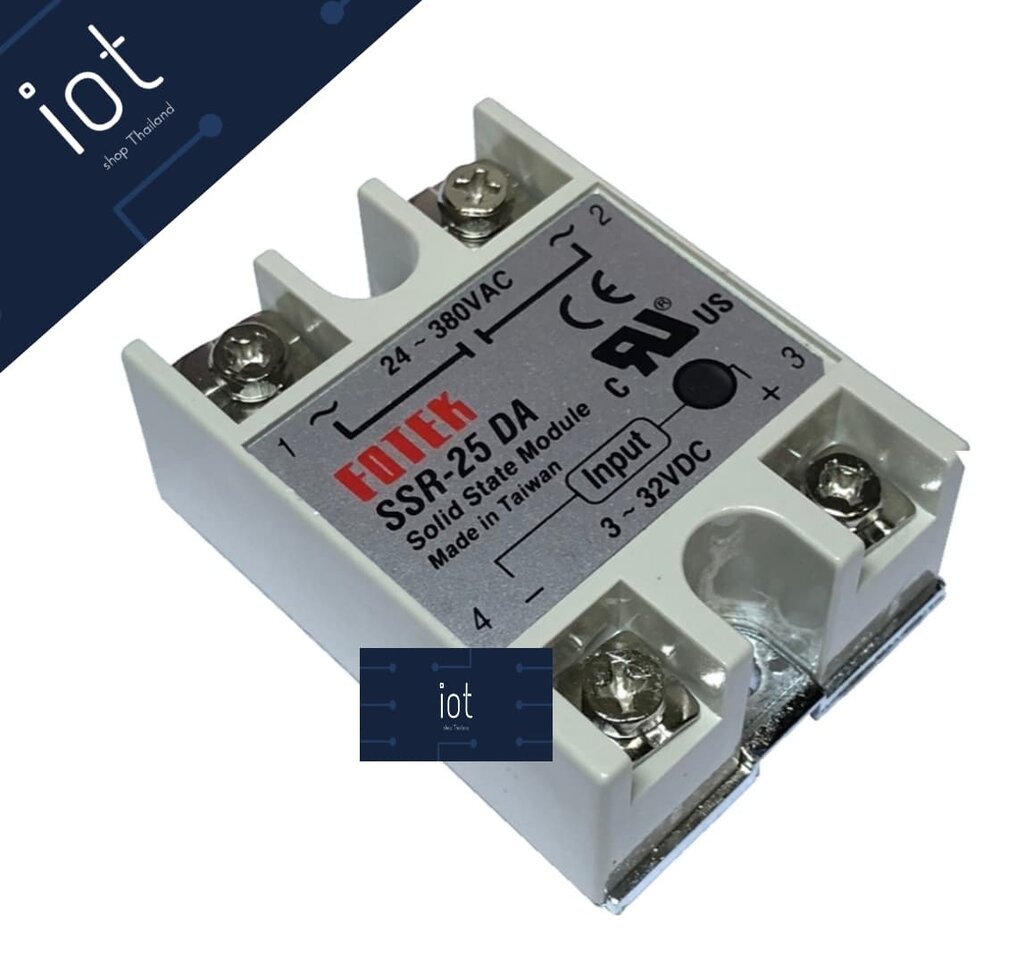 Solid State Relay SSR-25DA Input 3-32VDC Output 24-380VAC