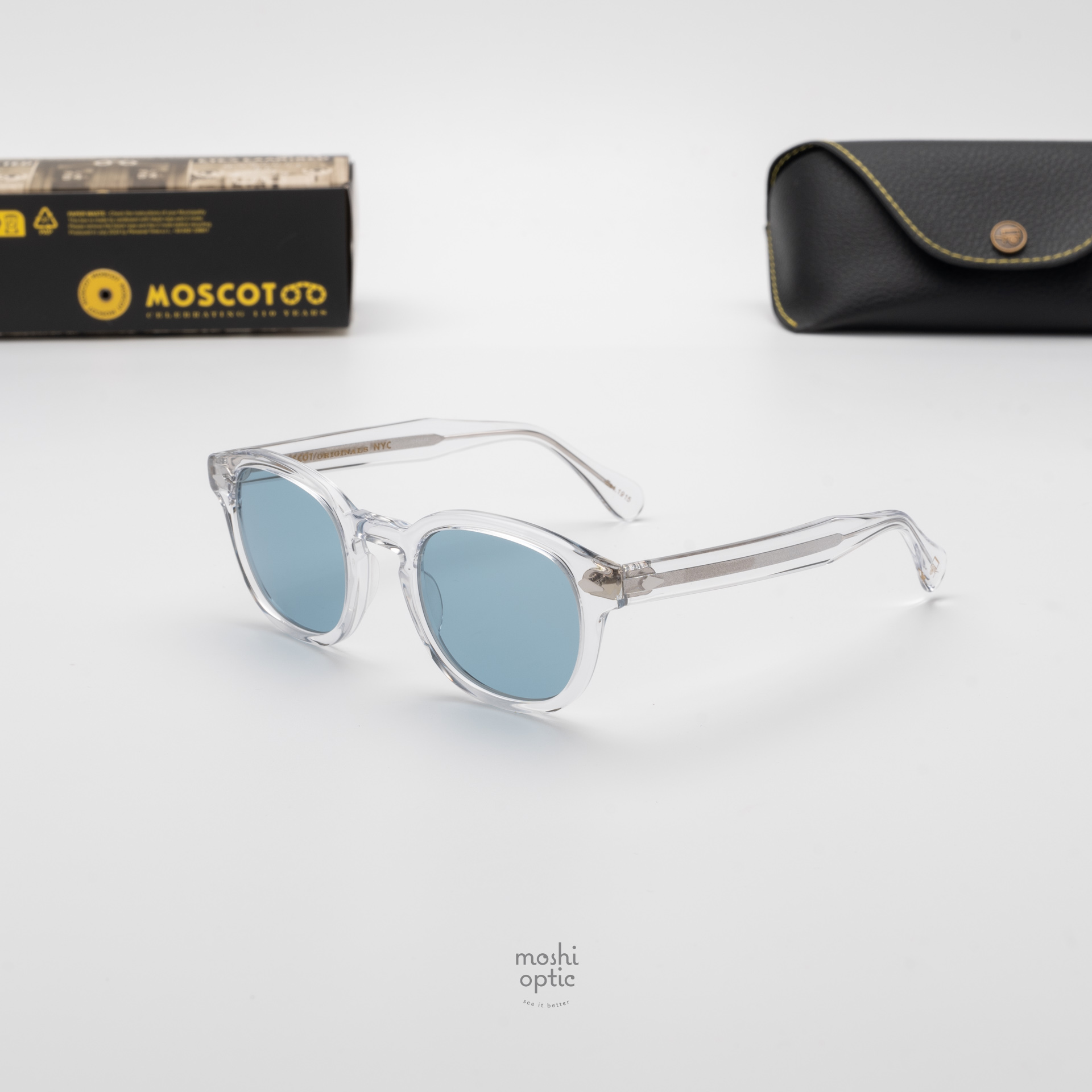แว่นกันแดด Moscot Sun Lemtosh Crystal Blue