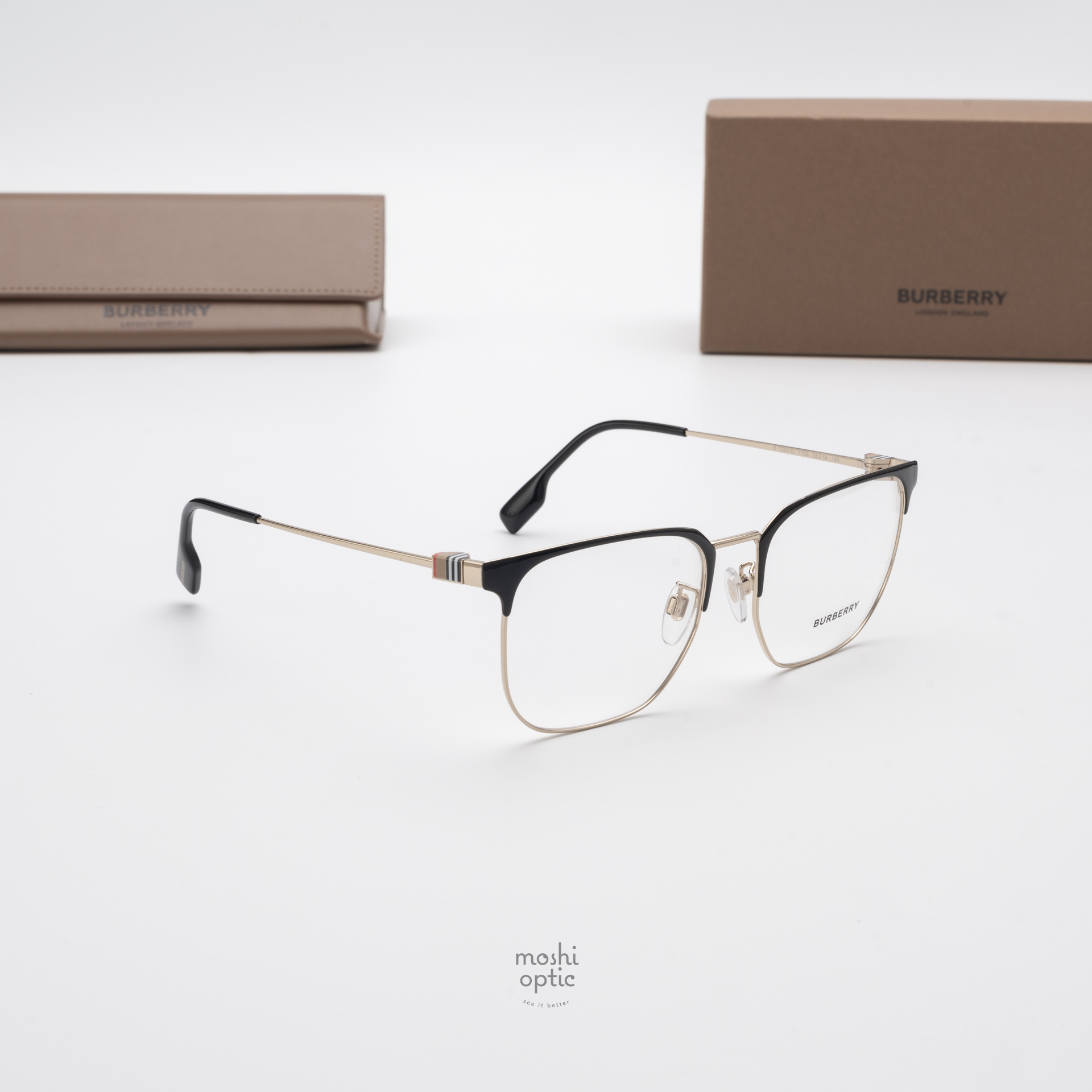 BURBERRY BE1383D 1109 Light Gold / Black