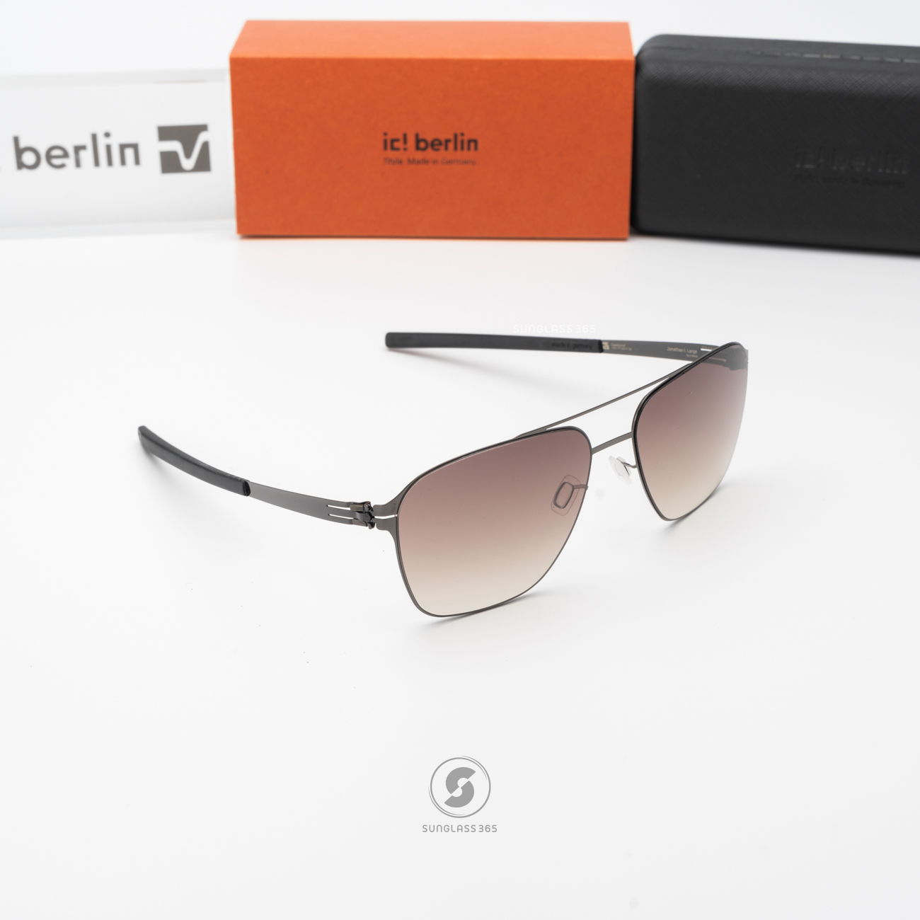 แว่นกันแดด IC BERLIN Jonathan I. Large Gunmetal