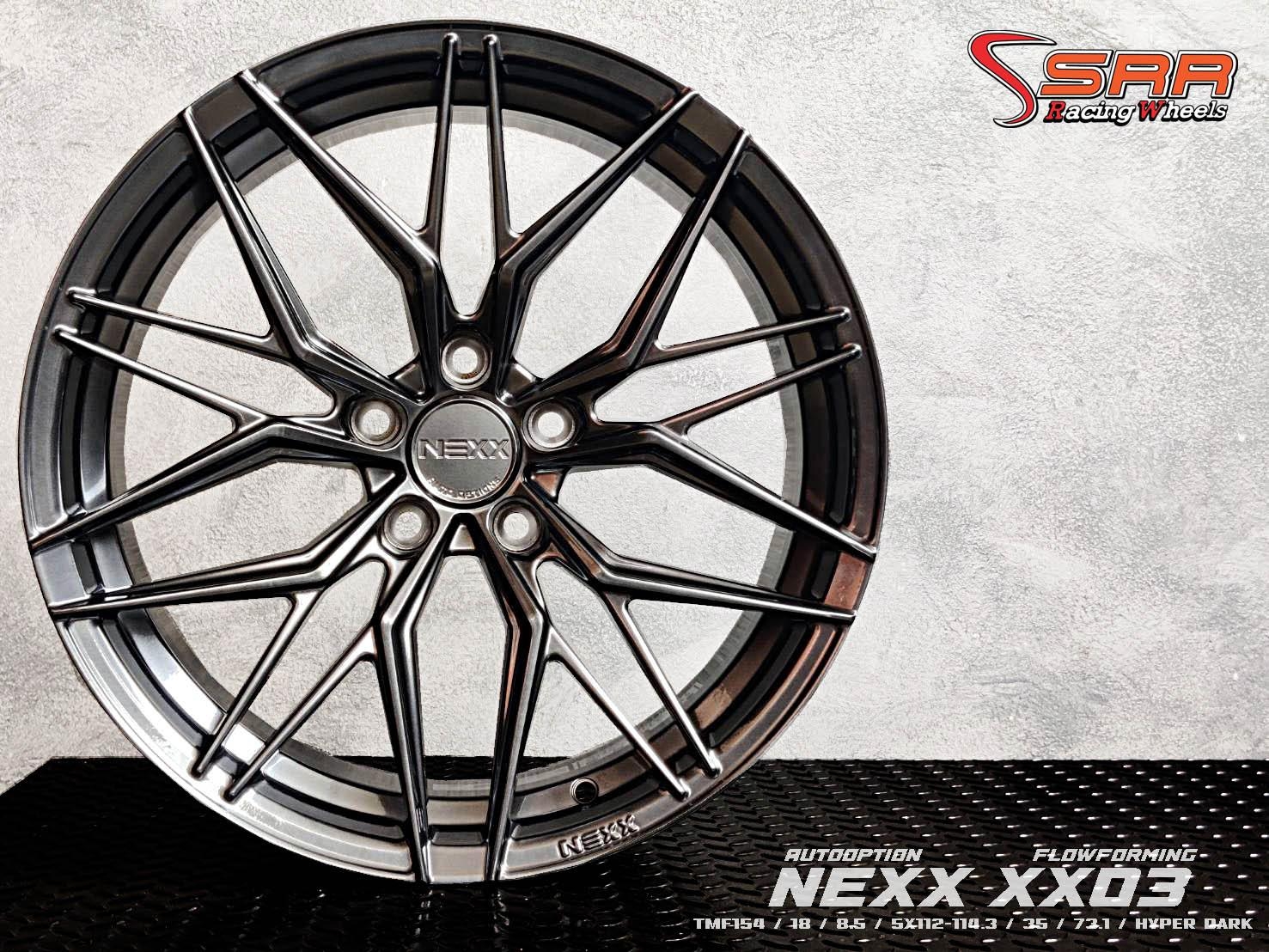 AUTO OPTION : NEXX-XX03 18X8.5 5X112-114.3 35 73.1 ไฮเปอร์ดาร์ก
