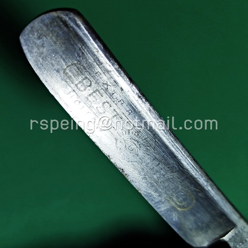 มีดโกนสะบัดหนัง Carl Schlieper "Eye Brand" Solingen #13 วินเทจแท้ พร้อมปลอกผ้าเดิม