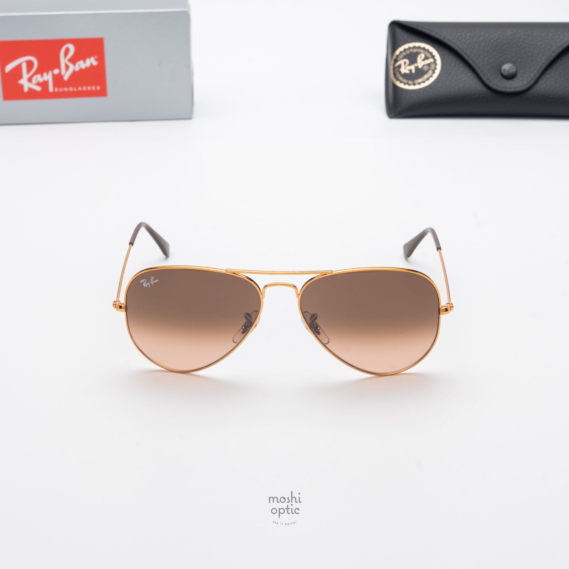 Ray-Ban RB3025 9001/A5 Aviator Shiny Light Bronze
