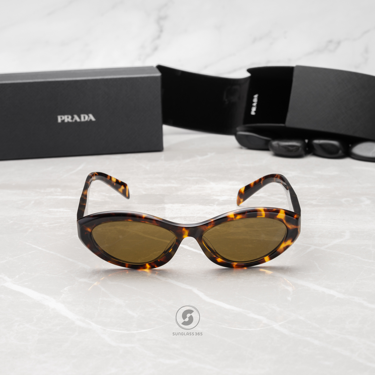 PRADA Symbole PR26ZSF 14L09Z Sage / Honey Tortoise