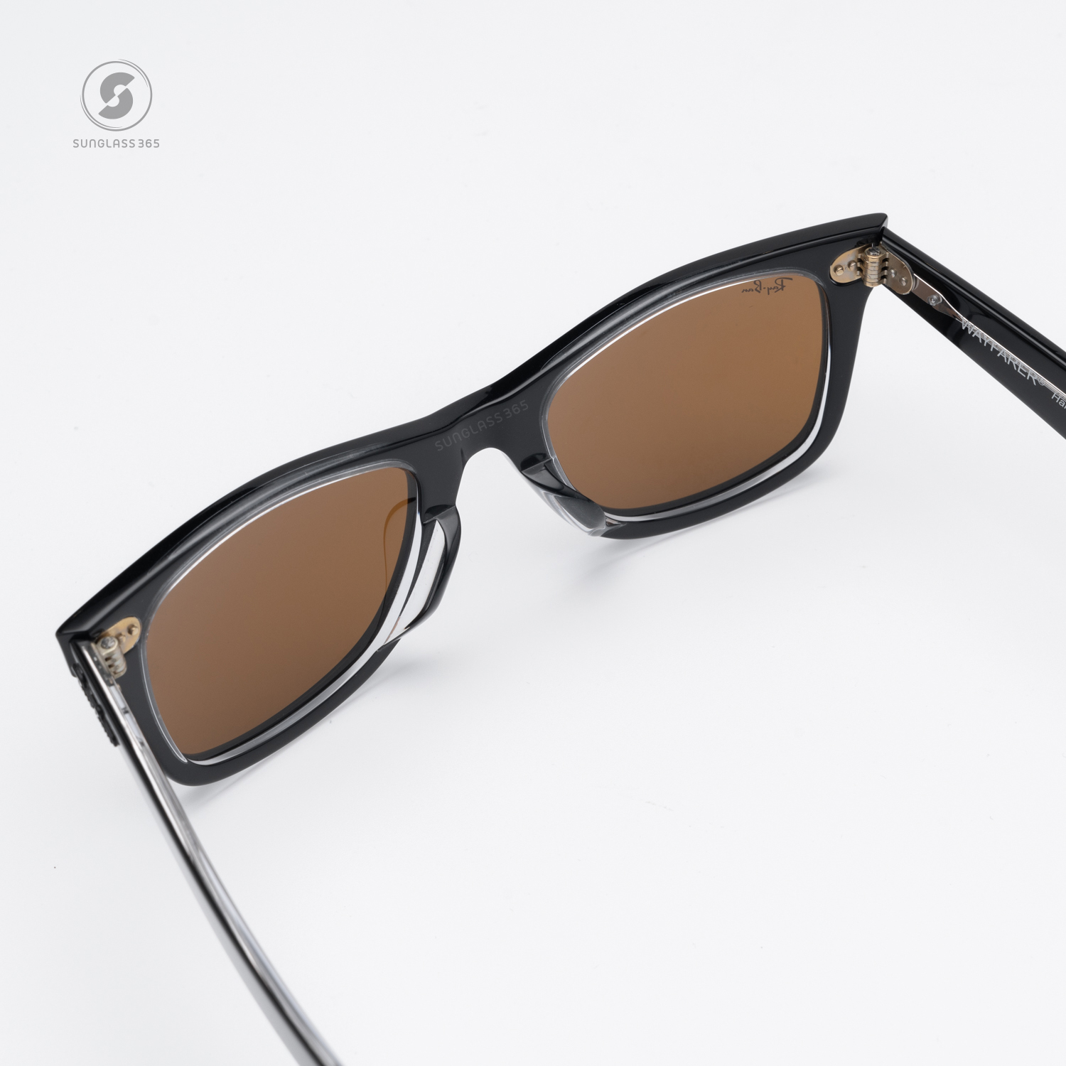 Ray Ban Wayfarer RB2140F 129433 Black on Transparent