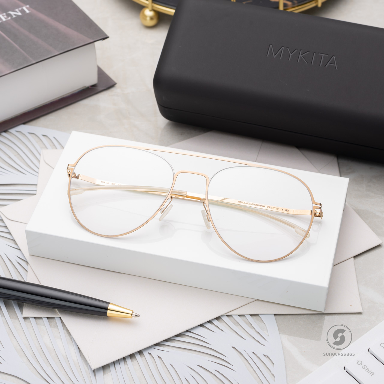 แว่นสายตา MYKITA EERO 303 Silver/Champagne Gold