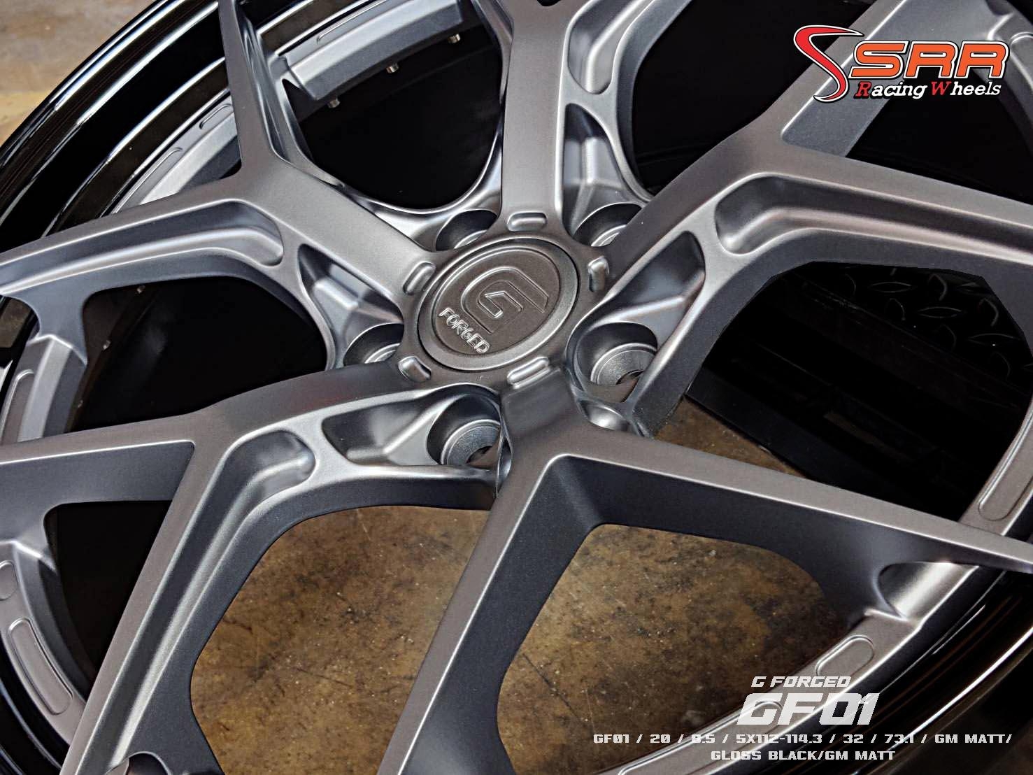 G-FORGED : GF01 20x8.5 5H112-114.3 32 กันด้านขอบดำ