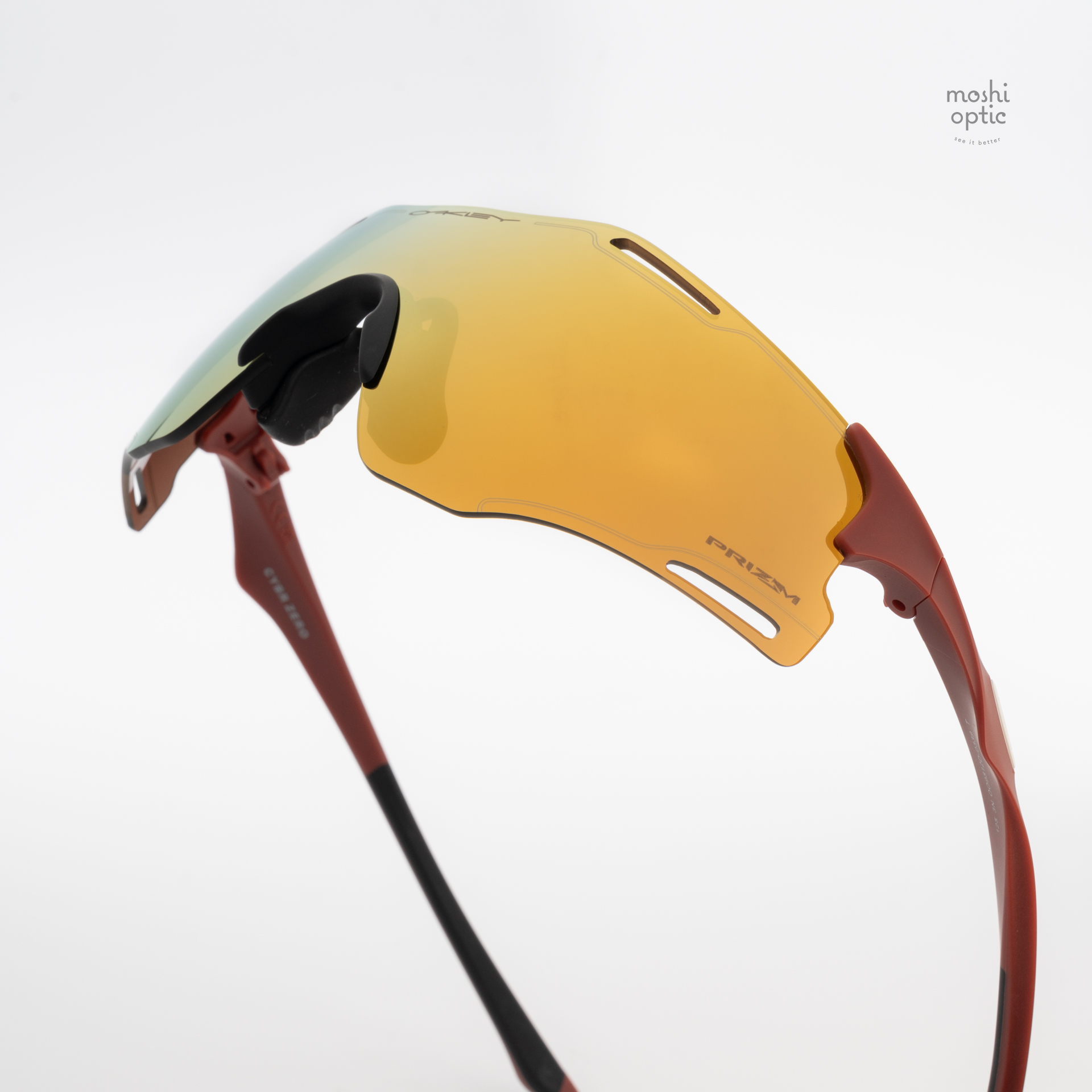 Oakley OO9512D-03 Cybr Zero Matte Iron Red Prizm 24K