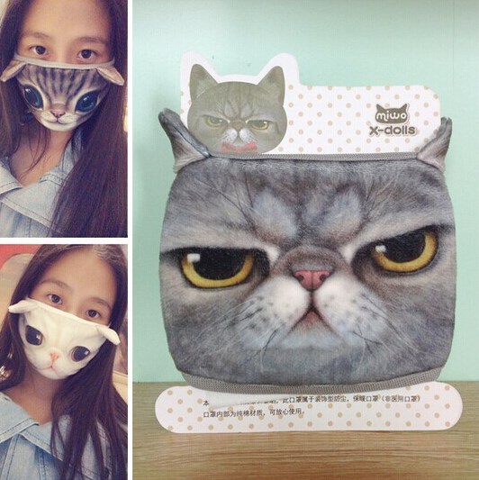 [พร้อมส่ง!] ผ้าปิดจมูก 3D ลายน้องแมว น้องหมา