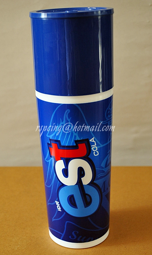 กระบอกน้ำพลาสติก est cola ลาย M.C.F.C.